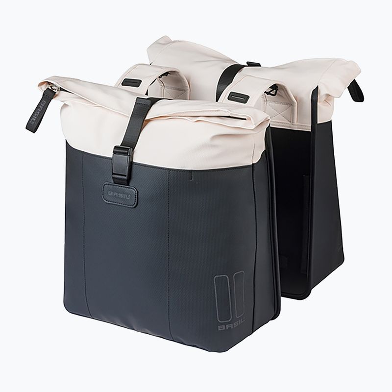 Sakwa rowerowa Basil Vive Double Pannier Bag 35 l off white/black