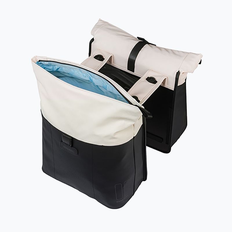 Sakwa rowerowa Basil Vive Double Pannier Bag MIK 35 l off white/black 4