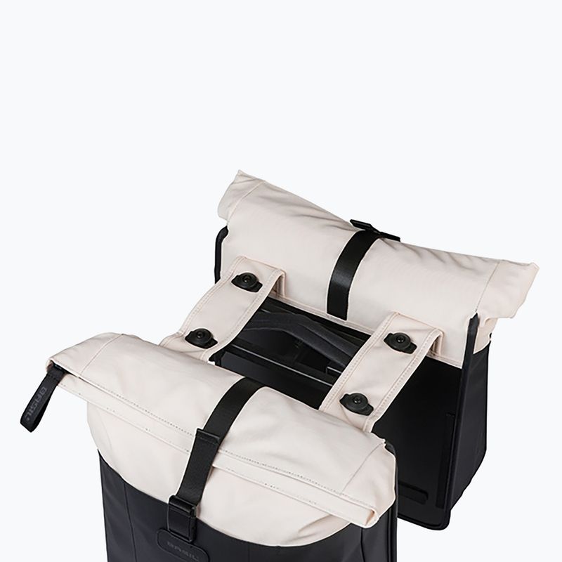 Sakwa rowerowa Basil Vive Double Pannier Bag MIK 35 l off white/black 5