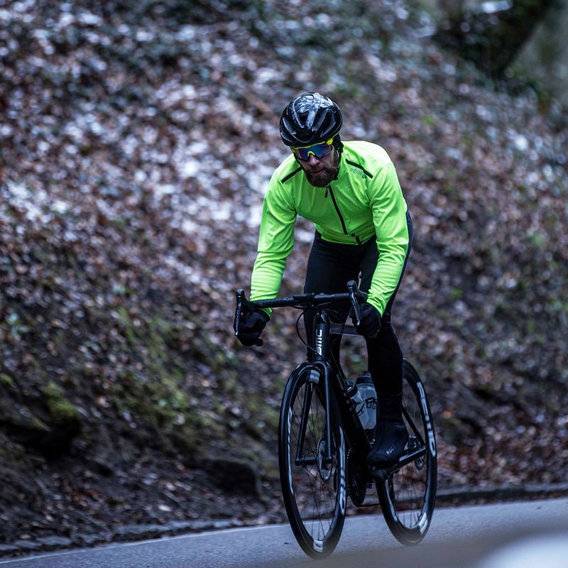 Kurtka rowerowa męska Rogelli Pesaro 2.0 fluor yellow/black 6