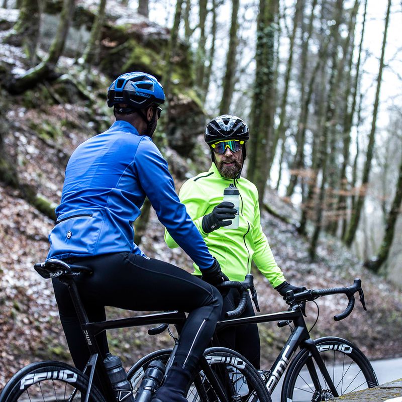 Kurtka rowerowa męska Rogelli Pesaro 2.0 fluor yellow/black 9