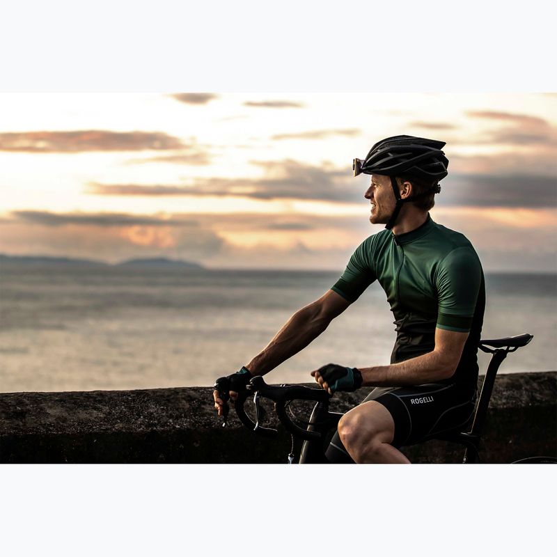 Spodenki rowerowe męskie Rogelli Lugo II Bib Short black 9