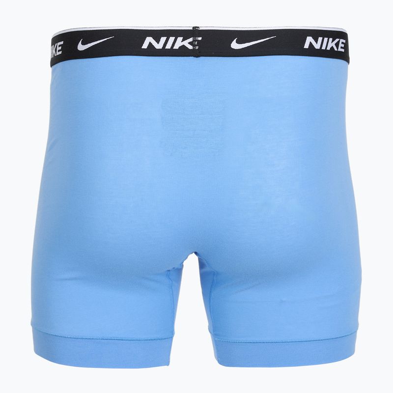 Bokserki męskie Nike Everyday Cotton Stretch 3 pary swoosh print/grey/university blue 5