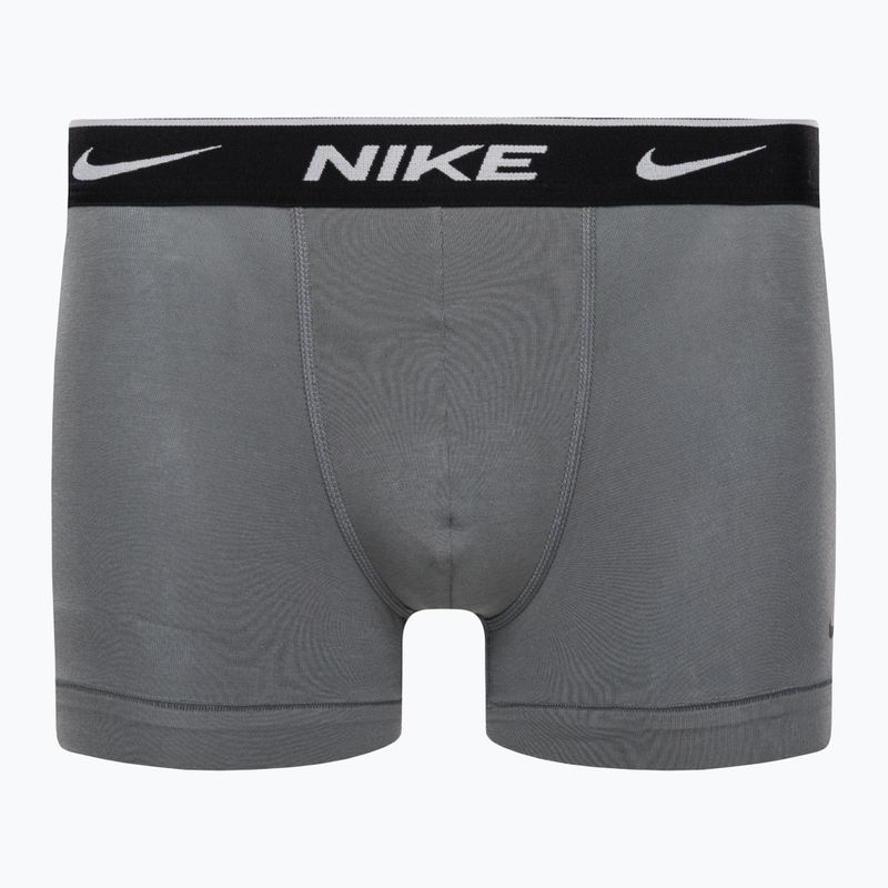 Bokserki męskie Nike Everyday Cotton Stretch Trunk 3 pary swoosh print/grey/uni. blue 5