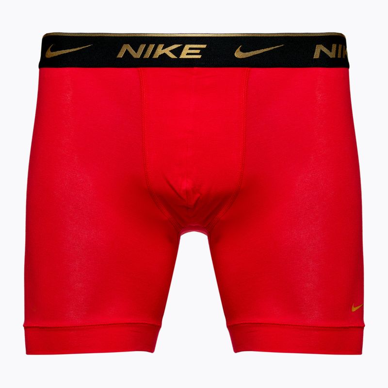 Bokserki męskie Nike Everyday Cotton Stretch 3 pary black silver/red gold/black gold 2