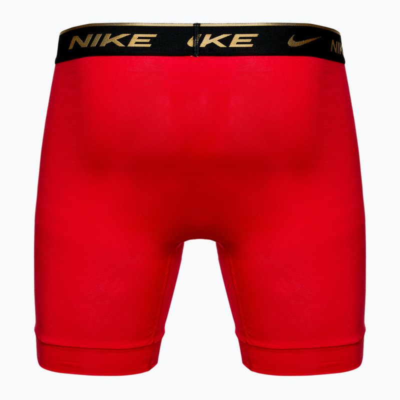 Bokserki męskie Nike Everyday Cotton Stretch 3 pary black silver/red gold/black gold 5
