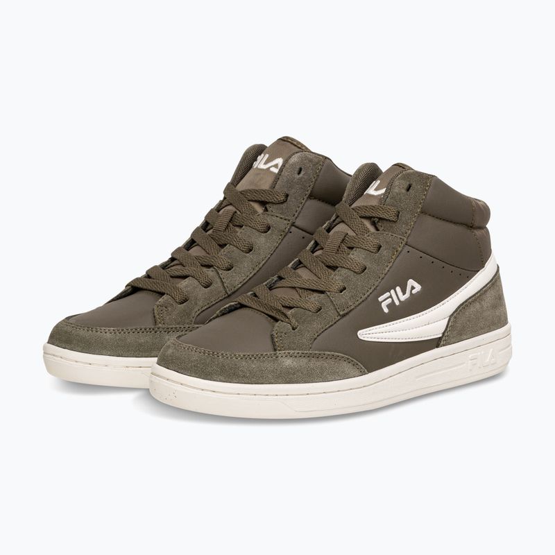 Buty dziecięce FILA Crew Mid olive night 9