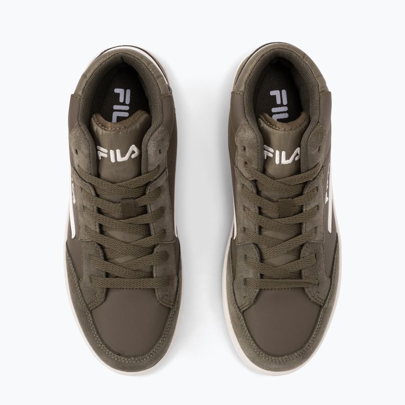Buty dziecięce FILA Crew Mid olive night 11