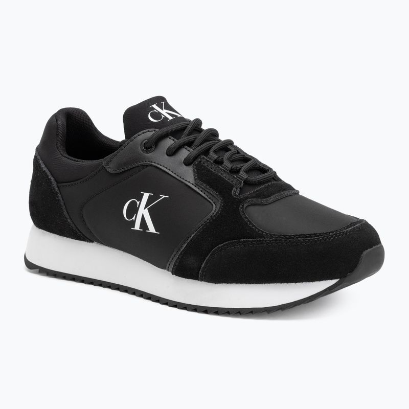 Buty męskie Calvin Klein YM0YM01326 Retro Runner Sock Lace Up Ny-Su Calvin navy/bright white/gum