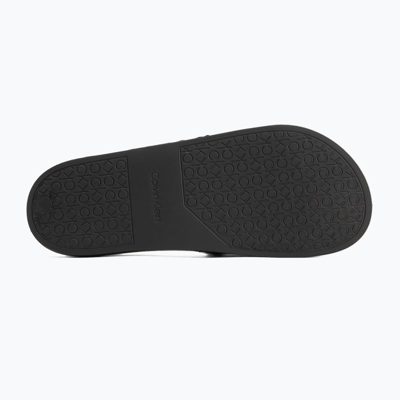 Klapki męskie Calvin Klein HM0HM00981 Pool Slide Rubber black 4