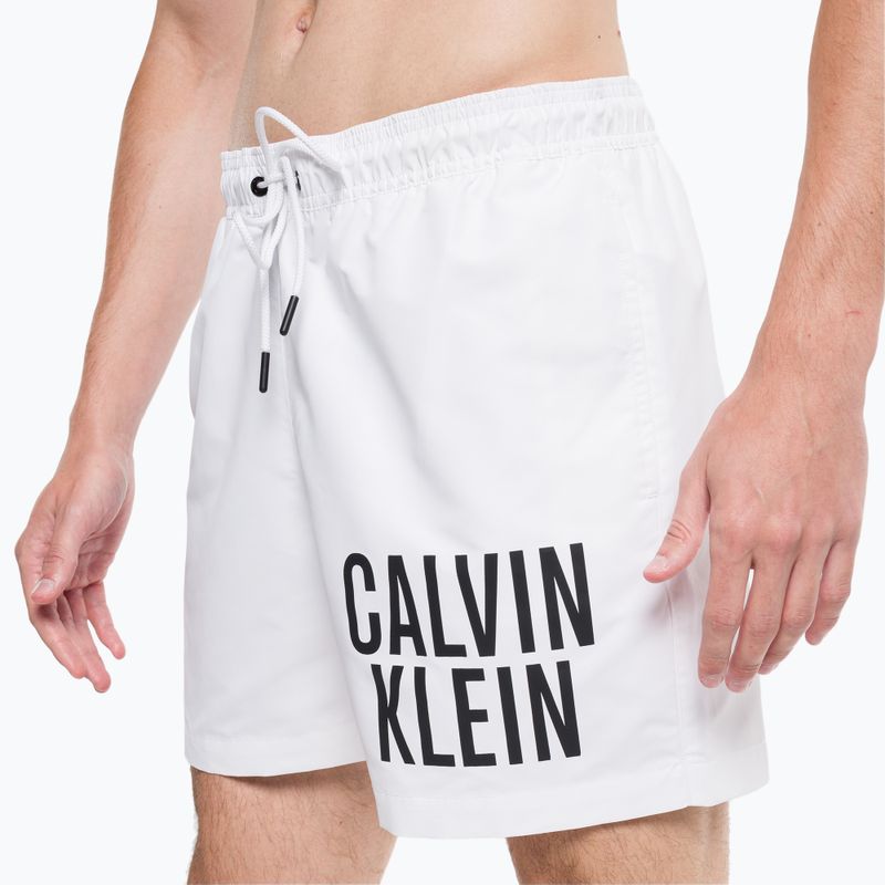 Szorty kąpielowe męskie Calvin Klein Medium Drawstring white 4