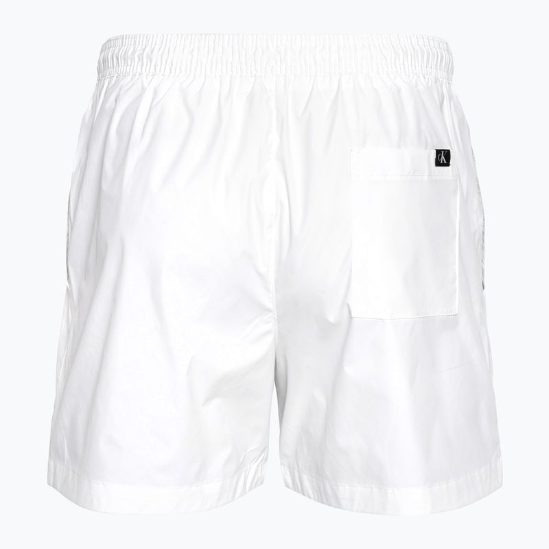 Szorty kąpielowe męskie Calvin Klein Medium Drawstring classic white 2