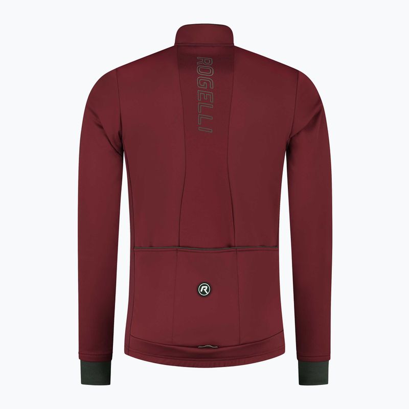 Kurtka rowerowa męska Rogelli Essential Winter bordeaux 4