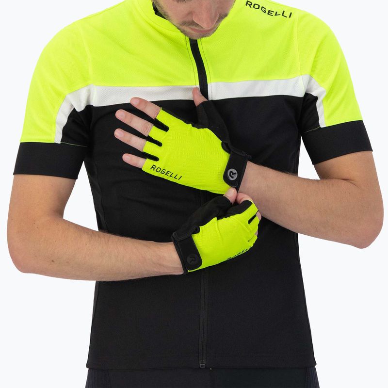 Rękawiczki rowerowe męskie Rogelli Core fluor 2