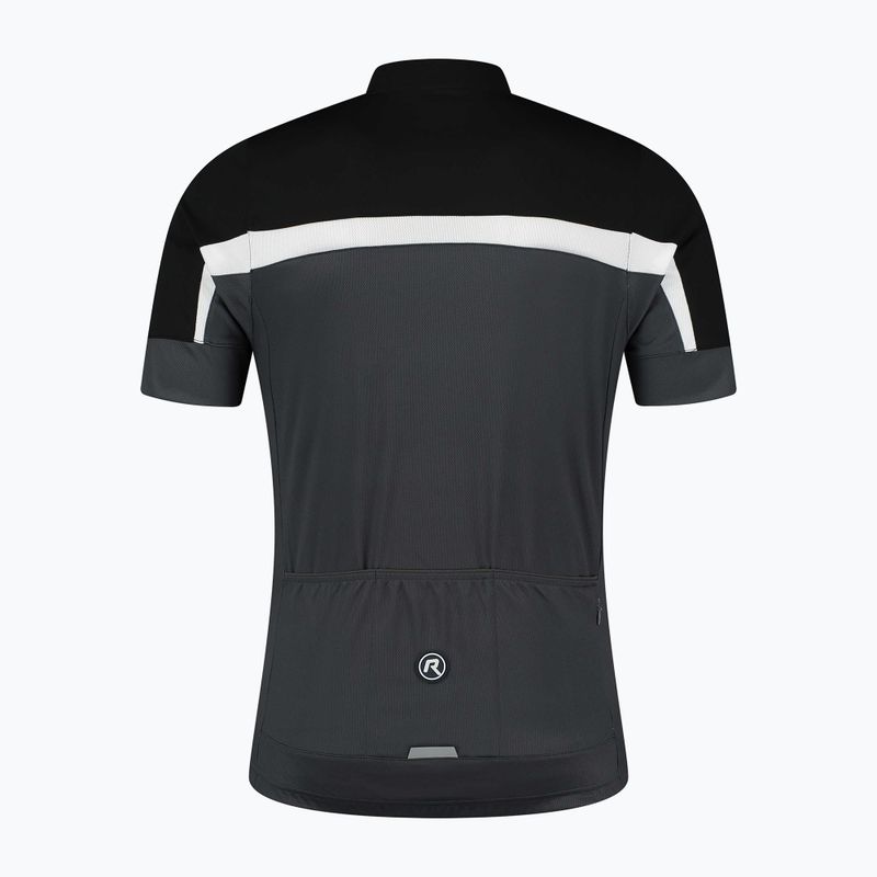 Koszulka rowerowa męska Rogelli Course black/grey/white 4