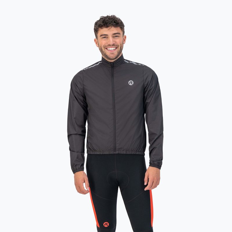 Kurtka rowerowa męska Rogelli Core Wind black