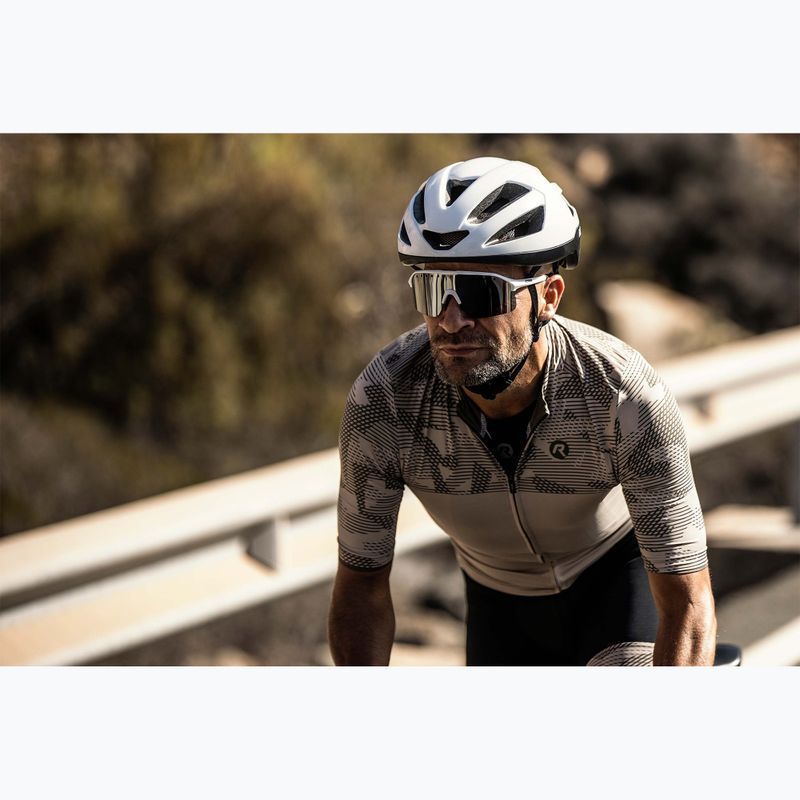 Okulary przeciwsłoneczne Rogelli Ventro Polarized white/taupe/brown platinum revo 7