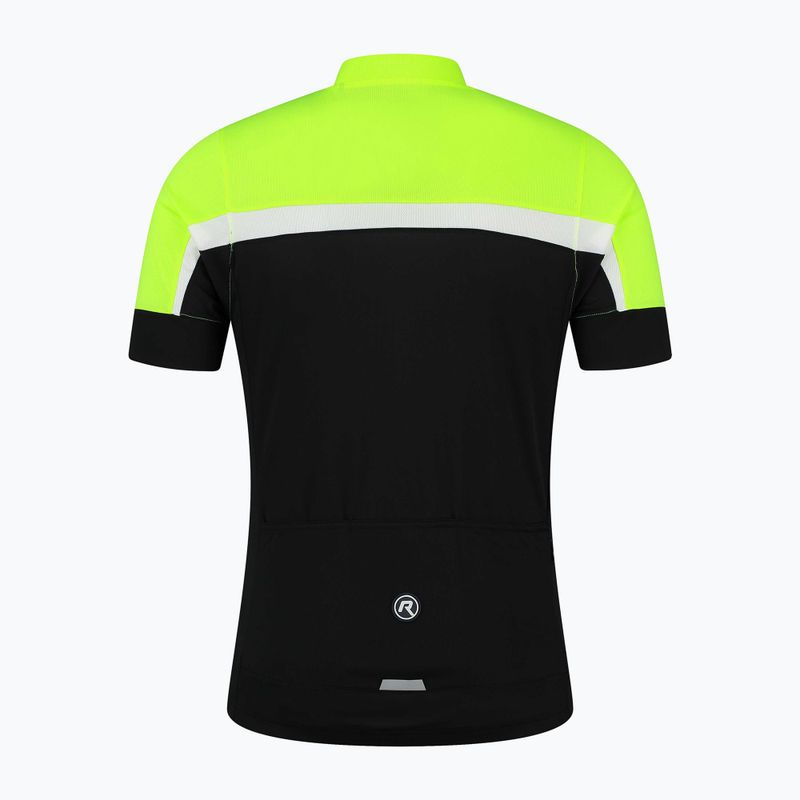 Koszulka rowerowa męska Rogelli Course black/fluor/white 4