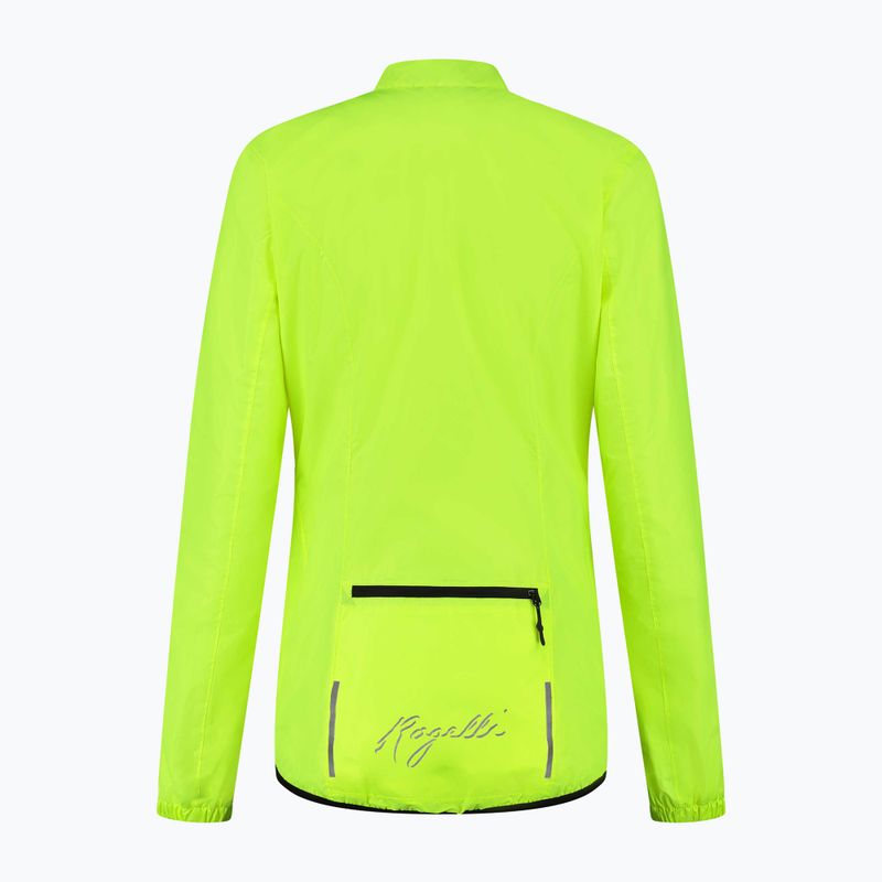 Kurtka rowerowa damska Rogelli Core Waterproof W yellow 4