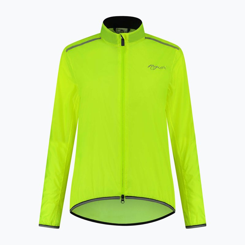 Kurtka rowerowa damska Rogelli Essential Waterproof W yellow 3