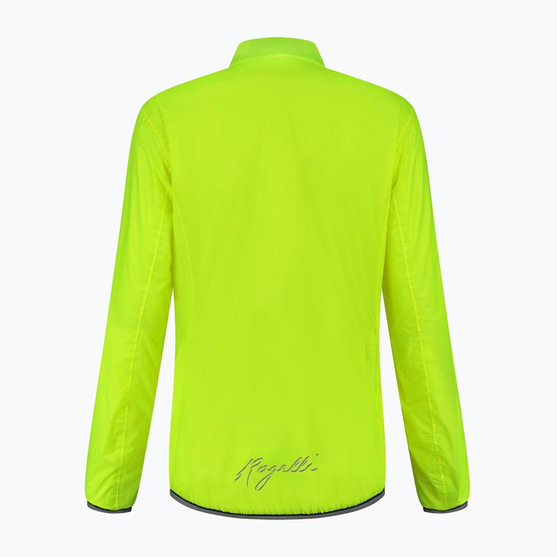 Kurtka rowerowa damska Rogelli Essential Waterproof W yellow 4