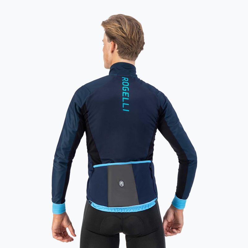 Kurtka rowerowa męska Rogelli Radius Winter Jacket blue 3