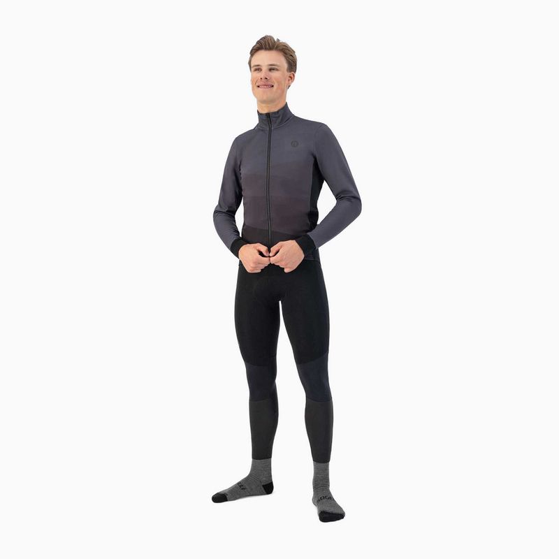 Kurtka rowerowa męska Rogelli Tarax Winter Jacket black 2