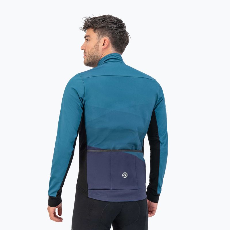 Kurtka rowerowa męska Rogelli Tarax Winter Jacket blue 3