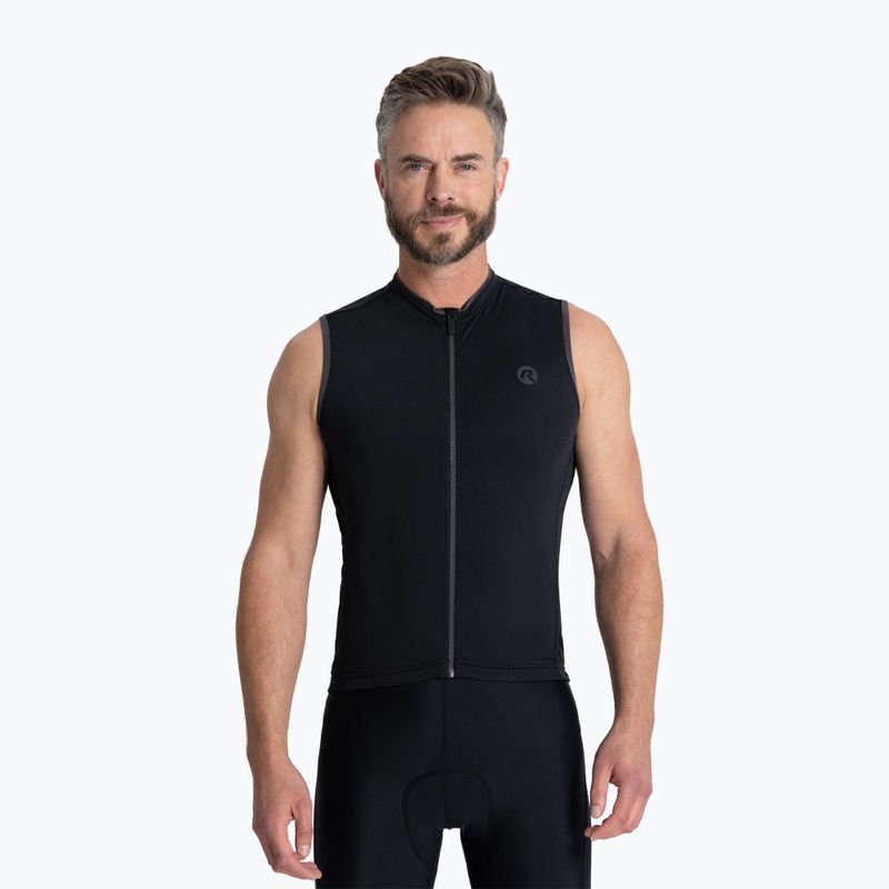 Koszulka rowerowa męska Rogelli Essential black
