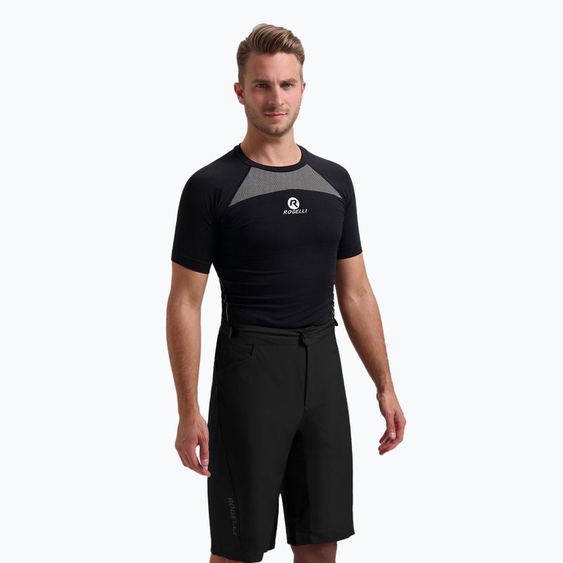 Spodenki rowerowe męskie Rogelli Advntr Core MTB black 2