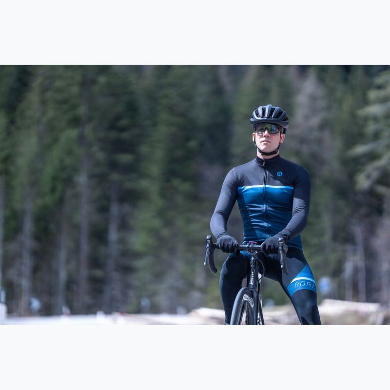 Longsleeve rowerowy męski Rogelli Hero II black/blue 8