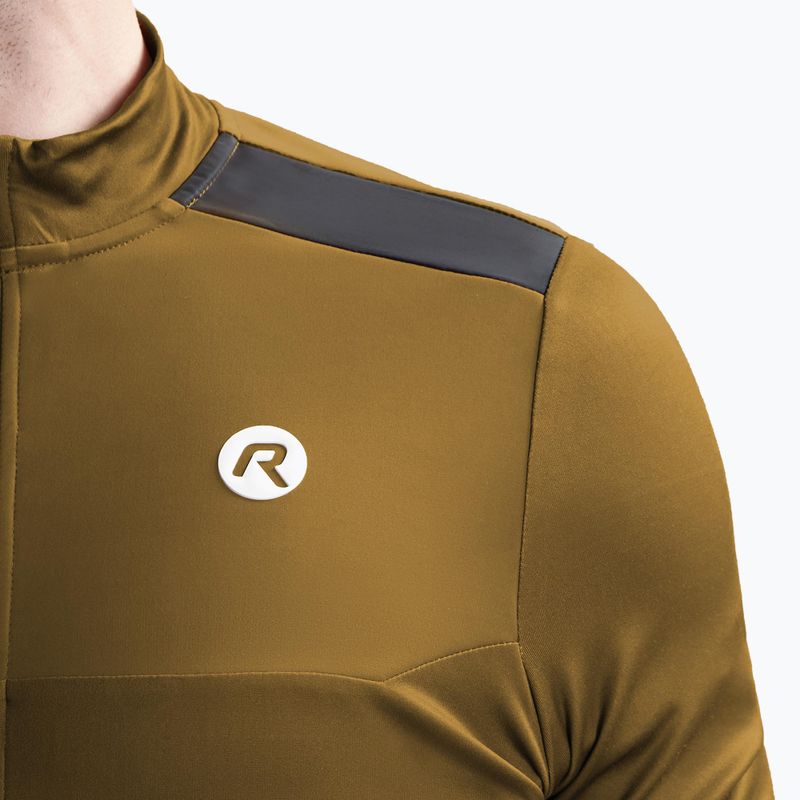 Longsleeve rowerowy męski Rogelli Mono brown 3