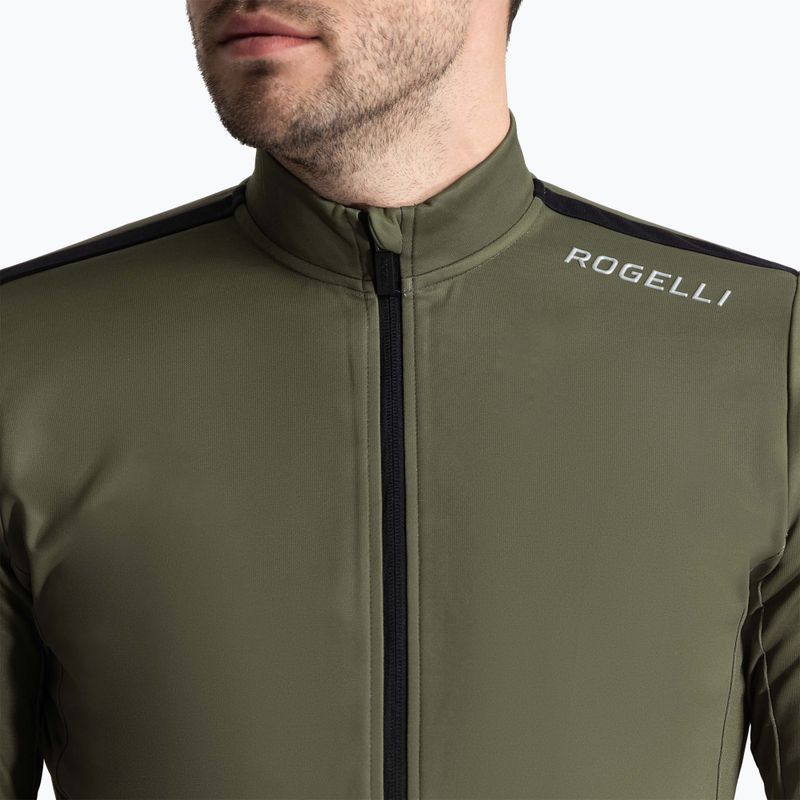 Longsleeve rowerowy męski Rogelli Core green 3