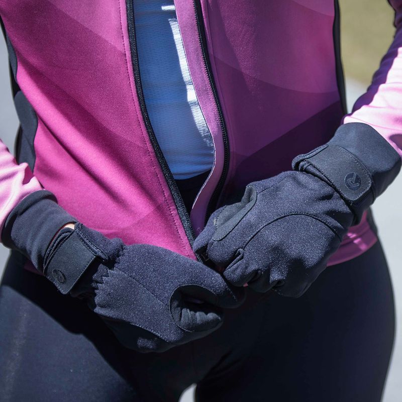 Rękawiczki rowerowe damskie Rogelli Core II Winter Windproof W black 13