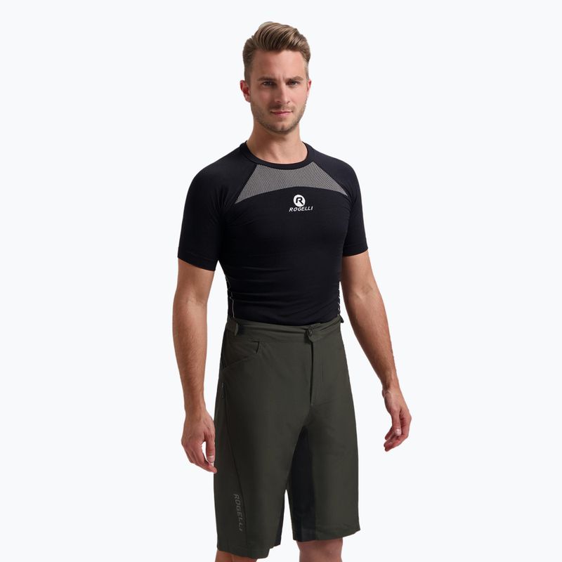 Spodenki rowerowe męskie Rogelli Advntr Core MTB green/black 2