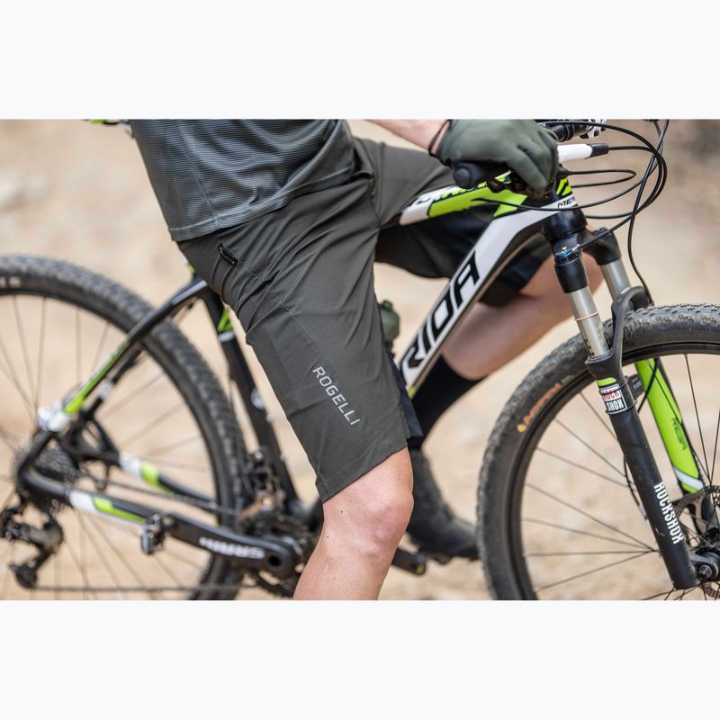 Spodenki rowerowe męskie Rogelli Advntr Core MTB green/black 9