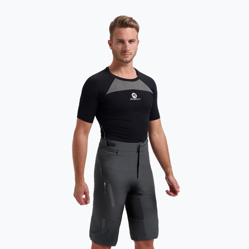 Spodenki rowerowe męskie Rogelli Advntr Distance MTB grey