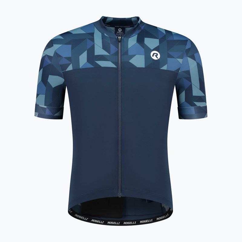 Koszulka rowerowa męska Rogelli Essential Graphic blue 4
