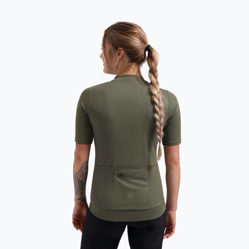 Koszulka rowerowa damska Rogelli Core army green 2
