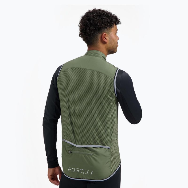 Kamizelka rowerowa męska Rogelli Core army green 2