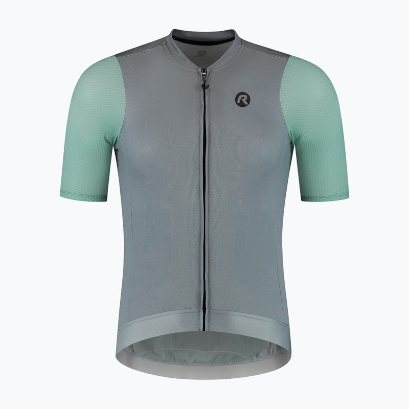 Koszulka rowerowa męska Rogelli Fast grey/dusty teal/teal 6