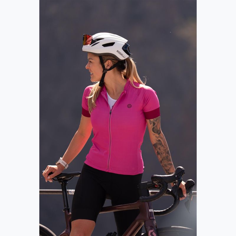 Koszulka rowerowa damska Rogelli Modesta pink 8