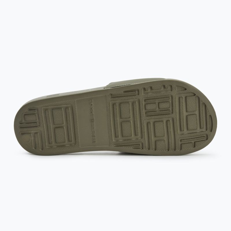 Klapki męskie Tommy Hilfiger Embroid 85 Pool Slide army green 4