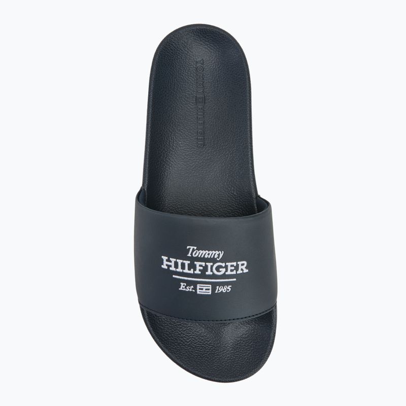 Klapki męskie Tommy Hilfiger Embroid 85 Pool Slide desert sky 5