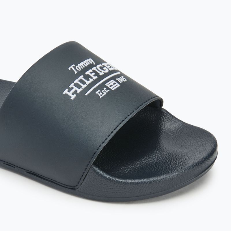 Klapki męskie Tommy Hilfiger Embroid 85 Pool Slide desert sky 7