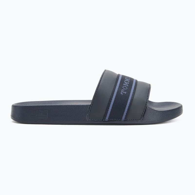 Klapki damskie Tommy Hilfiger Poolside With Webbing space blue 2