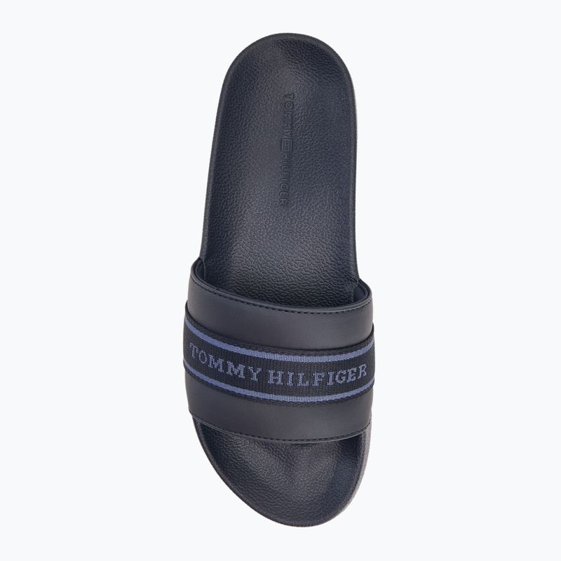 Klapki damskie Tommy Hilfiger Poolside With Webbing space blue 5