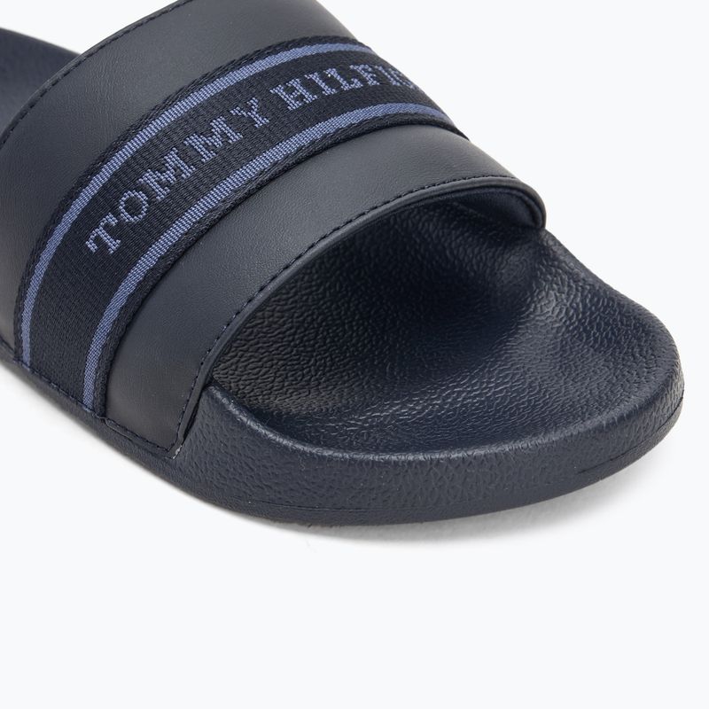 Klapki damskie Tommy Hilfiger Poolside With Webbing space blue 7