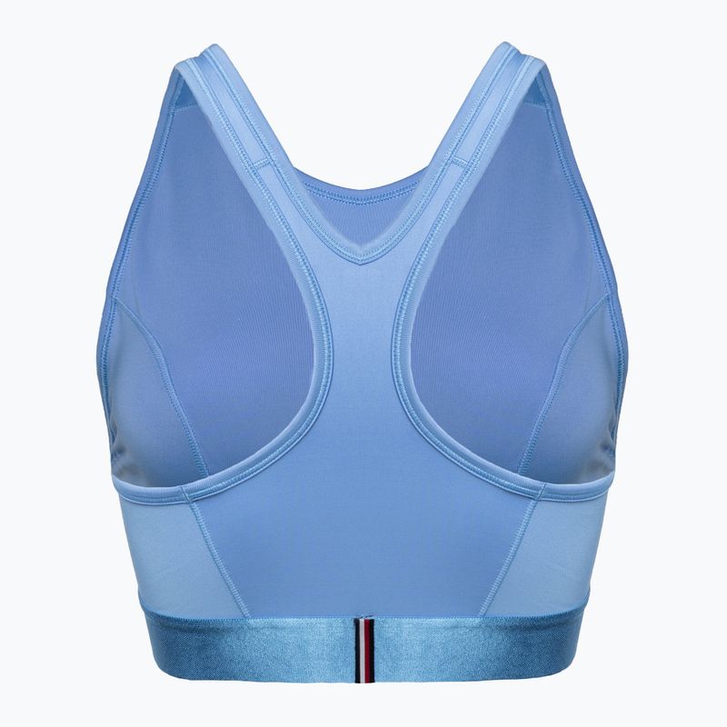 Biustonosz treningowy Tommy Hilfiger Essentials Mid Int Racer Back blue 5