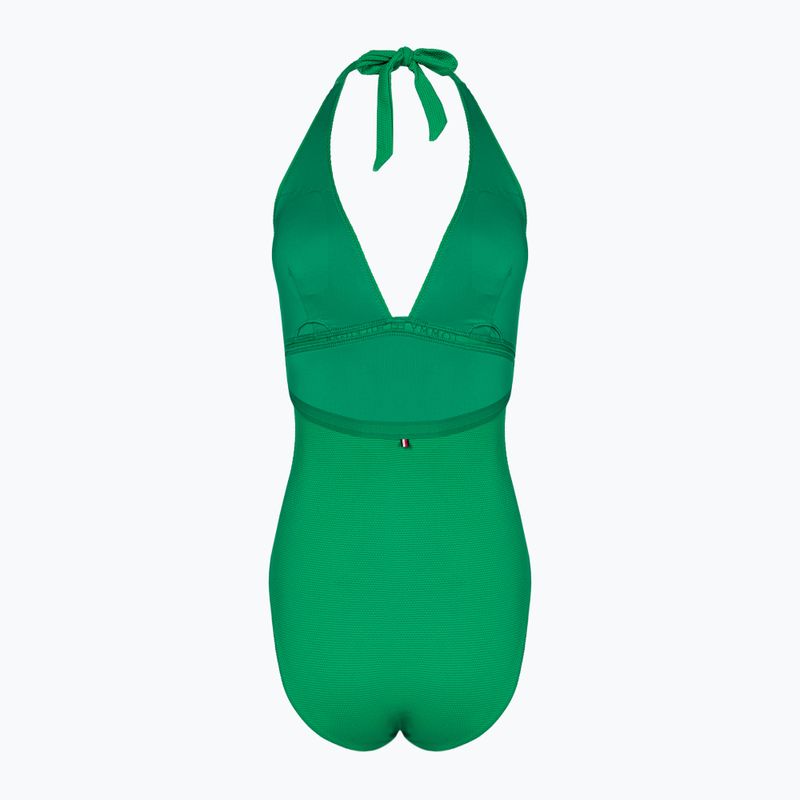 Strój kąpielowy jednoczęściowy damski Tommy Hilfiger Halter One Piece Rp olympic green 2